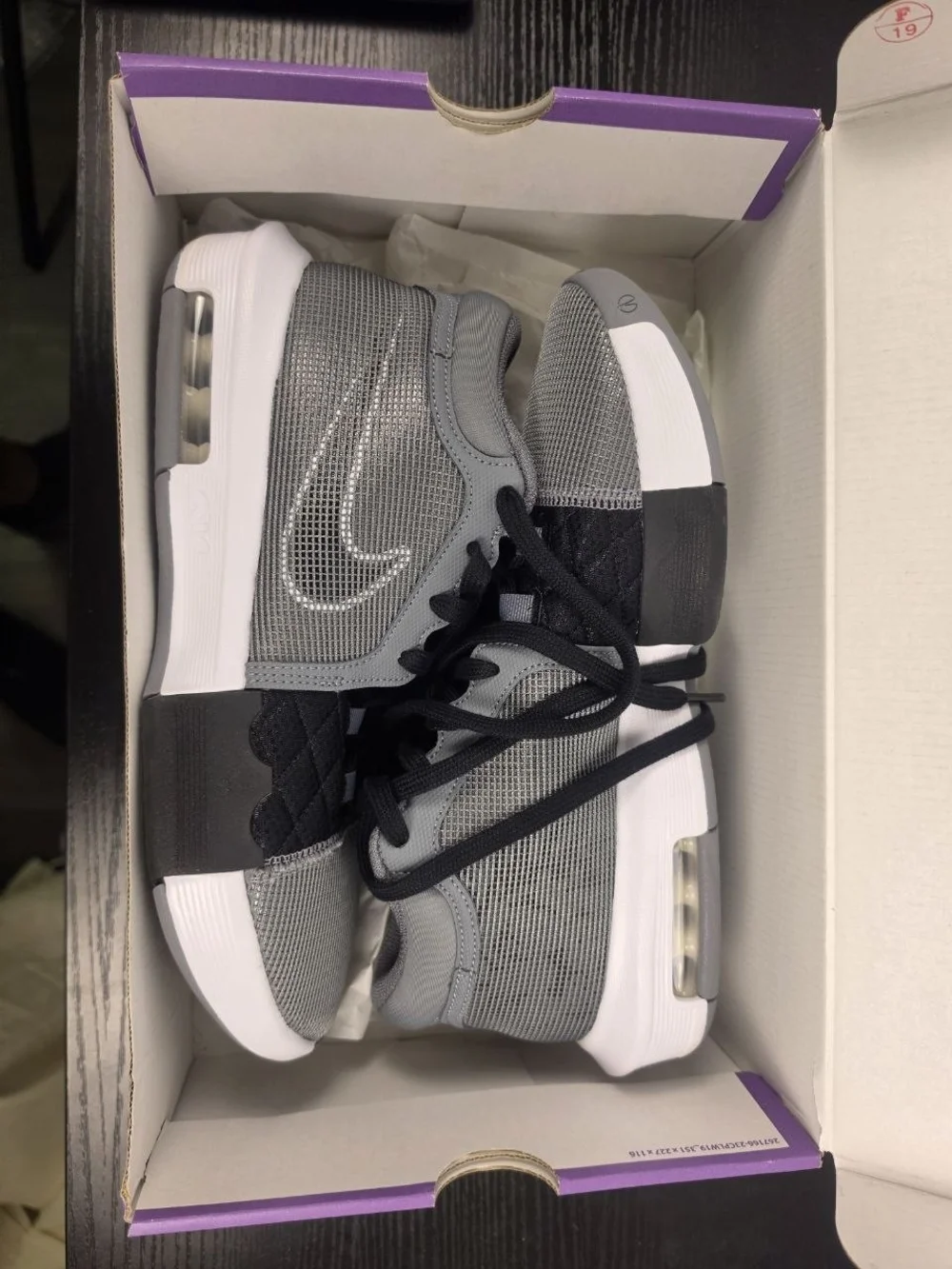 Nike LeBron Witness 8 Basketball Shoes Cool Grey Black FB2239-004 Men's Size 10